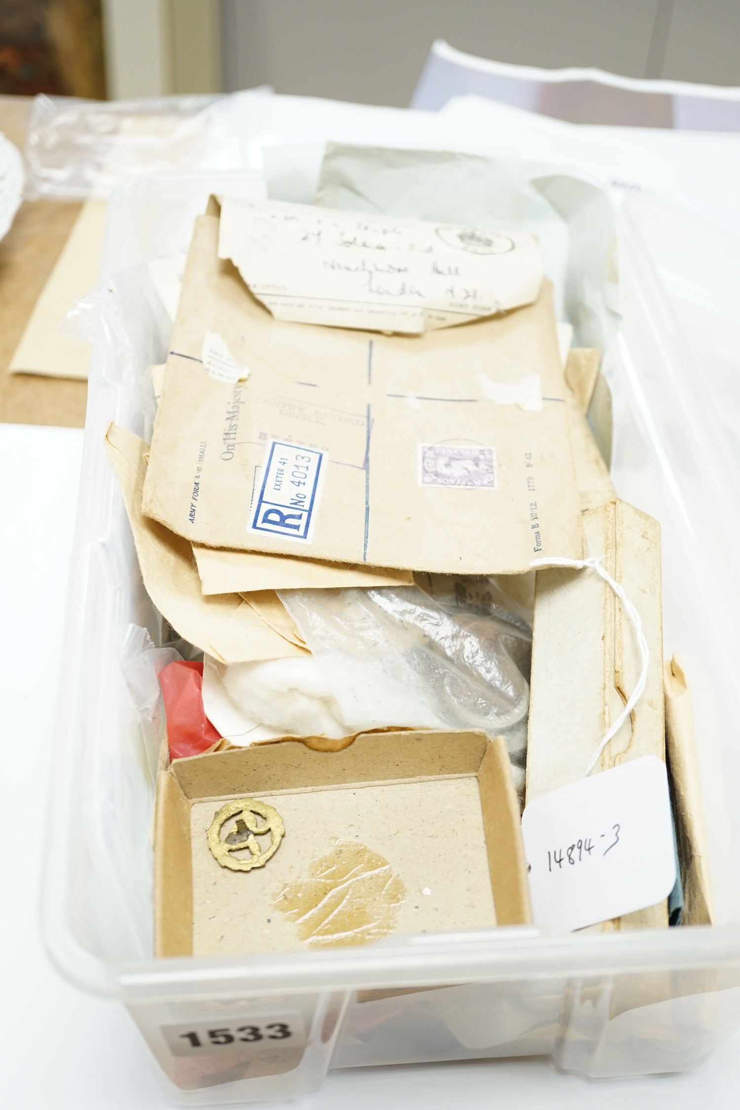 A group of coins, notes and medals. Condition - fair